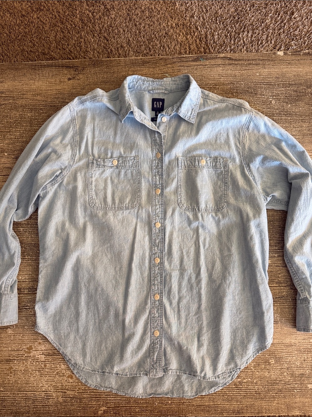 Gap ‘The Big Shirt’ chambray button up top